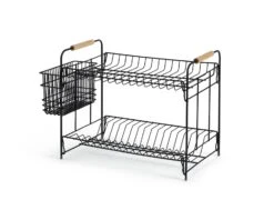 Habitat Industrial Wire Dish Drainer - Black 9 Habitat Industrial Wire Dish Drainer - Black -Habitat 9575309 R Z004A