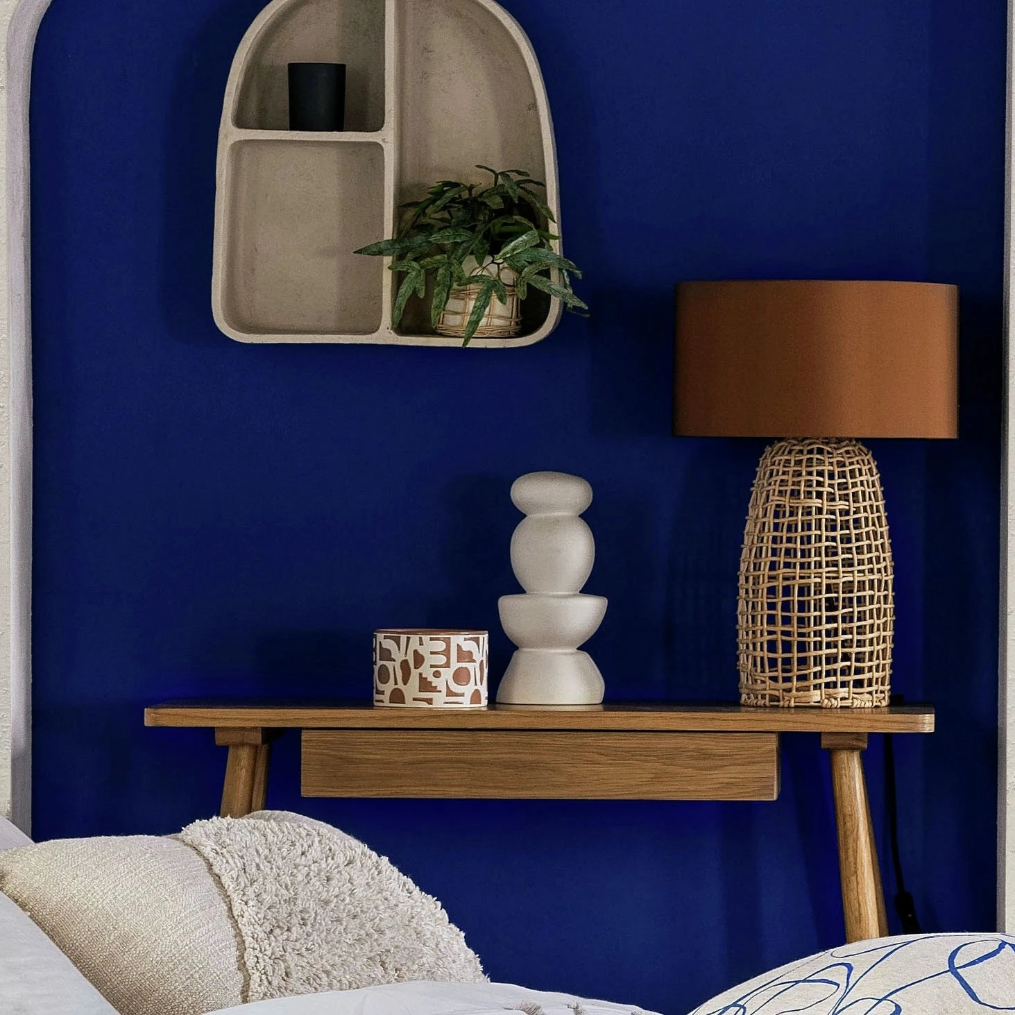 Habitat Luiss Rattan Table Lamp - Orange 3 Habitat Luiss Rattan Table Lamp - Orange