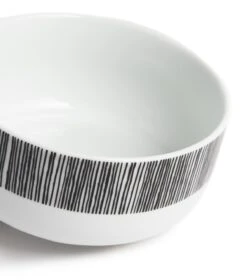 Habitat Black Dash 12 Piece Porcelain Dinner Set -Habitat 9576731 R Z004A