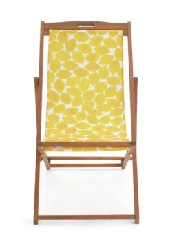 Habitat Folding Wooden Garden Deck Chair - Yellow -Habitat 9578227 R Z002A