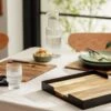Habitat Set Of 4 Wooden Placemats With Tray -Habitat 9581317 R Z001A
