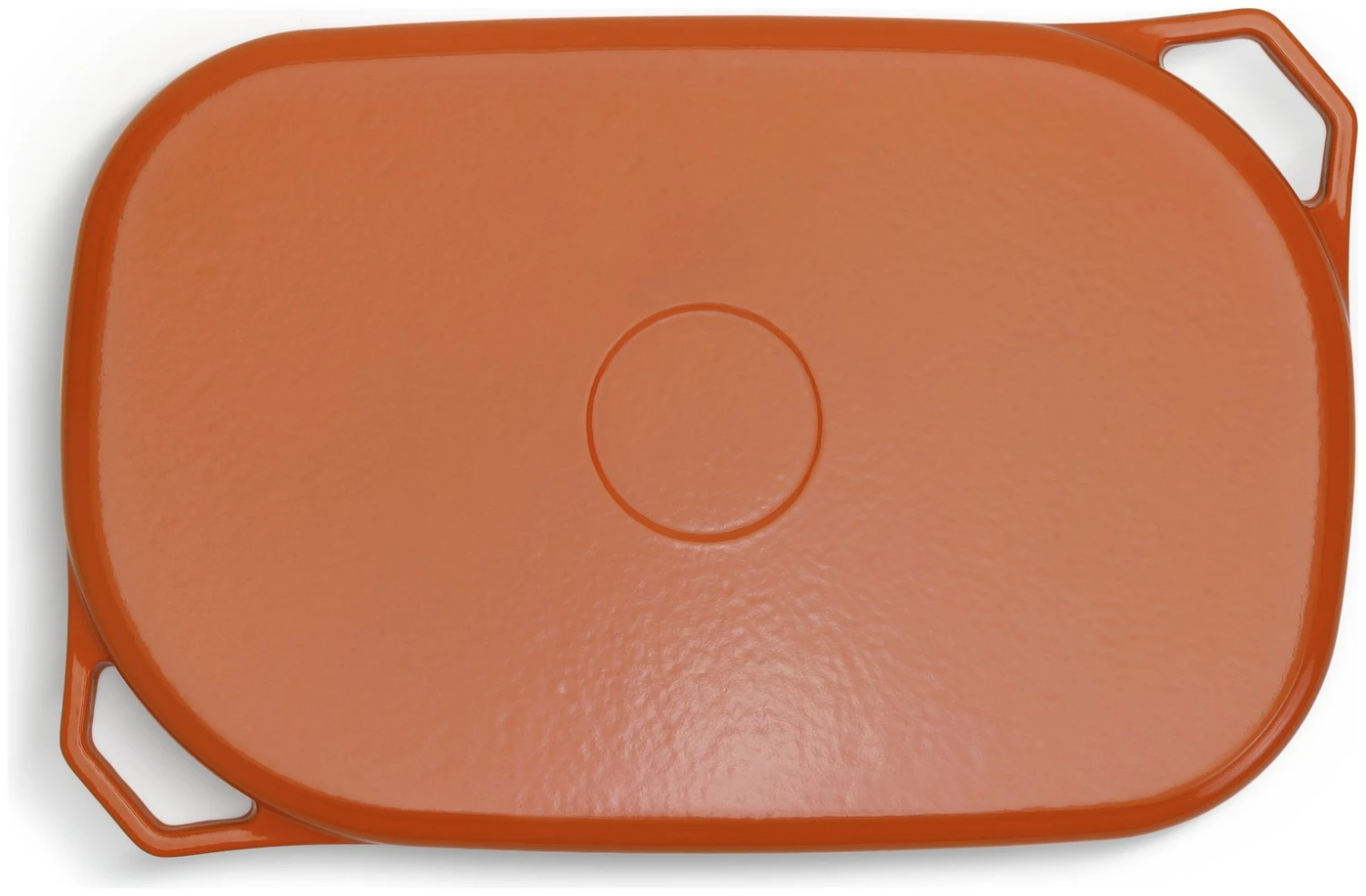 Habitat Large Cast Iron Grill Pan - Orange 5 Habitat Large Cast Iron Grill Pan - Orange - Image 3
