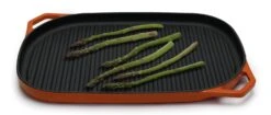 Habitat Large Cast Iron Grill Pan - Orange 13 Habitat Large Cast Iron Grill Pan - Orange -Habitat 9582158 R Z007A