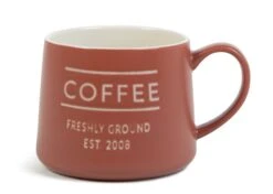 Habitat Set Of 4 Tea & Coffee Slogan Mugs -Habitat 9584211 R Z002A