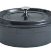 Habitat 4.2LT Cast Aluminium Casserole Dish - Black 1 Habitat 4.2LT Cast Aluminium Casserole Dish - Black -Habitat 9588994 R Z001A