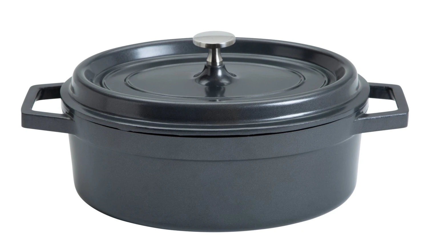 Habitat 4.2LT Cast Aluminium Casserole Dish - Black 3 Habitat 4.2LT Cast Aluminium Casserole Dish - Black