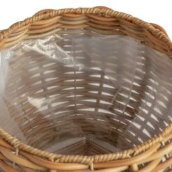 Habitat Round Rattan Planter - Natural -Habitat 9591840 R Z005A