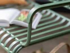 Habitat Indu 2 Seater Metal Garden Bench - Green -Habitat 9598070 R Z003C