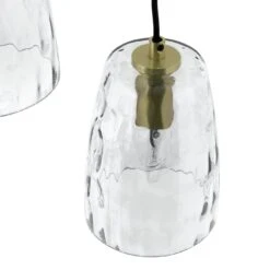 Habitat Webb 5 Light Cluster Pendant - Glass & Brass -Habitat 9600573 R Z002A