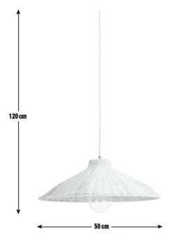 Habitat Apus Rattan Pendant - Whitewash 10 Habitat Apus Rattan Pendant - Whitewash -Habitat 9602155 R E001