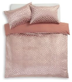 Habitat Geo Velvet Blush Pink Bedding Set - Single 10 Habitat Geo Velvet Blush Pink Bedding Set - Single -Habitat 9602447 R Z002A