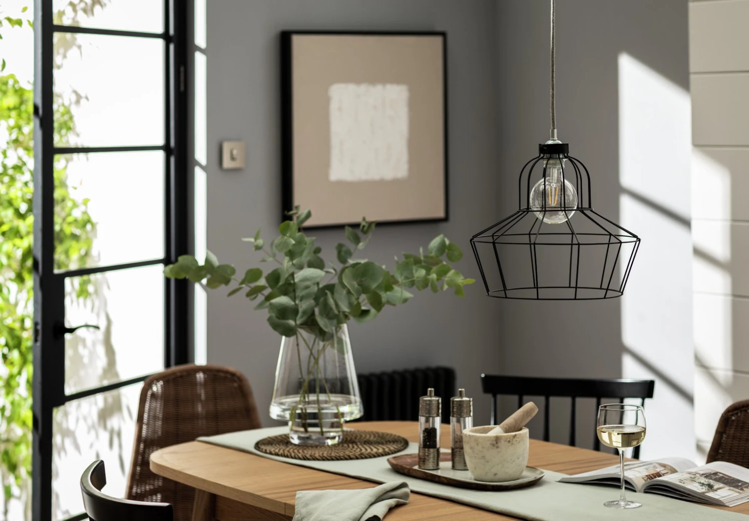 Habitat Indus Large Country Wire Shade - Black 7 Habitat Indus Large Country Wire Shade - Black - Image 5