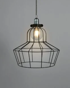 Habitat Indus Large Country Wire Shade - Black 14 Habitat Indus Large Country Wire Shade - Black -Habitat 9602928 R Z003C