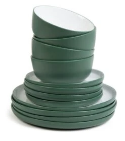 Habitat Two Tone 16 Piece Stoneware Dinner Set 10 Habitat Two Tone 16 Piece Stoneware Dinner Set -Habitat 9604438 R Z002A
