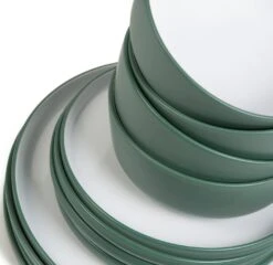 Habitat Two Tone 16 Piece Stoneware Dinner Set 13 Habitat Two Tone 16 Piece Stoneware Dinner Set -Habitat 9604438 R Z005A