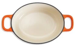 Habitat 2.4Litre Oval Cast Iron Casserole Dish - Orange -Habitat 9606766 R Z002A