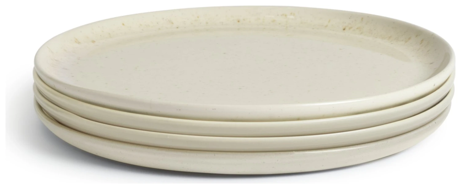 Habitat Evora 4 Piece Stoneware Side Plates - Natural 3 Habitat Evora 4 Piece Stoneware Side Plates - Natural