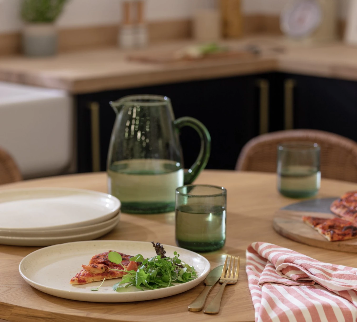 Habitat Evora 4 Piece Stoneware Side Plates - Natural 4 Habitat Evora 4 Piece Stoneware Side Plates - Natural - Image 2