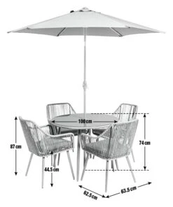 Habitat Malta 4 Seater Rattan Effect Patio Set - Black 16 Habitat Malta 4 Seater Rattan Effect Patio Set - Black -Habitat 9609127 R E001