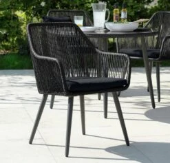 Habitat Malta 4 Seater Rattan Effect Patio Set - Black 23 Habitat Malta 4 Seater Rattan Effect Patio Set - Black -Habitat 9609127 R Z002C