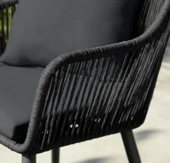 Habitat Malta 4 Seater Rattan Effect Patio Set - Black 25 Habitat Malta 4 Seater Rattan Effect Patio Set - Black -Habitat 9609127 R Z010C