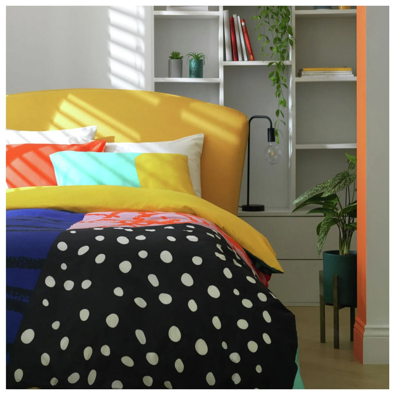 Habitat Panel Print Multicolour Bedding Set - Single 3 Habitat Panel Print Multicolour Bedding Set - Single