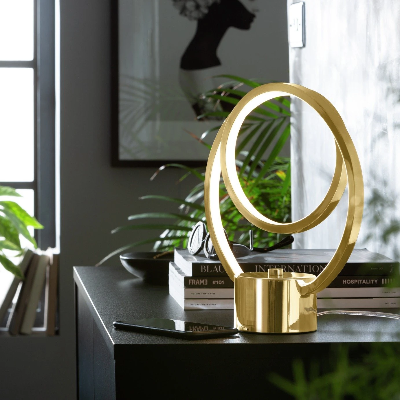 Habitat Pill Metal LED Table Lamp - Brushed Brass 3 Habitat Pill Metal LED Table Lamp - Brushed Brass