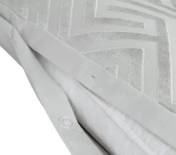 Habitat Geo Velvet Silver Bedding Set - Single -Habitat 9621356 R Z004A