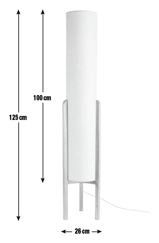 Habitat Arbaa Woven Column Floor Lamp - Natural 5 Habitat Arbaa Woven Column Floor Lamp - Natural - Image 3