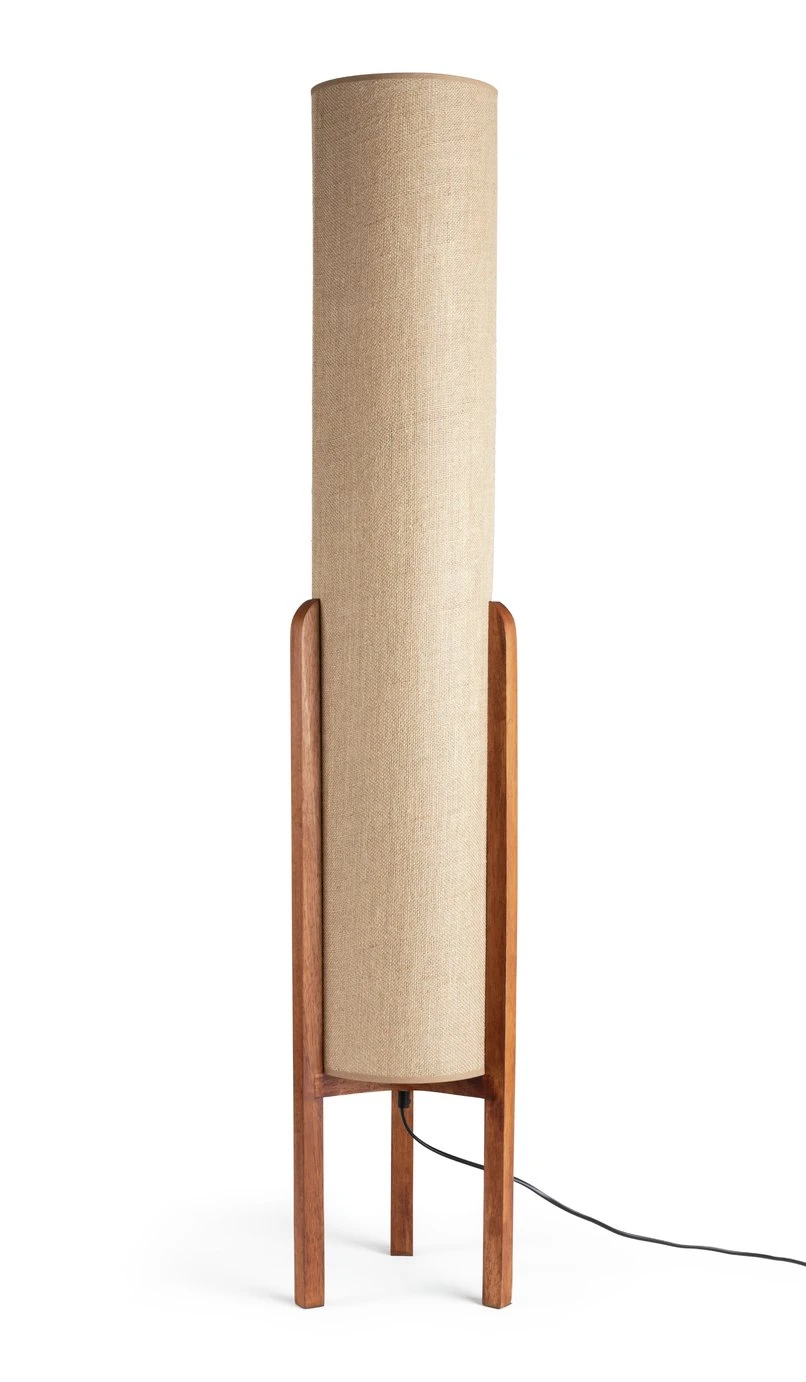 Habitat Arbaa Woven Column Floor Lamp - Natural 4 Habitat Arbaa Woven Column Floor Lamp - Natural - Image 2