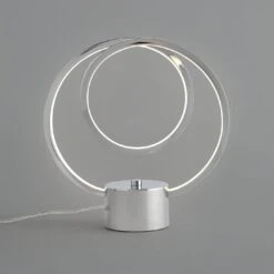 Habitat Pill Metal LED Table Lamp - Brushed Chrome -Habitat 9625345 R Z002C