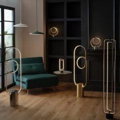 Habitat Pill Metal LED Table Lamp - Brushed Chrome -Habitat 9625345 R Z003C