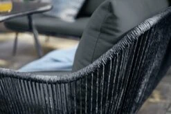 Habitat Malta 6 Seater Rattan Effect Patio Set - Black -Habitat 9630347 R Z009C