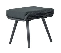 Habitat Malta 6 Seater Rattan Effect Patio Set - Black -Habitat 9630347 R Z018A