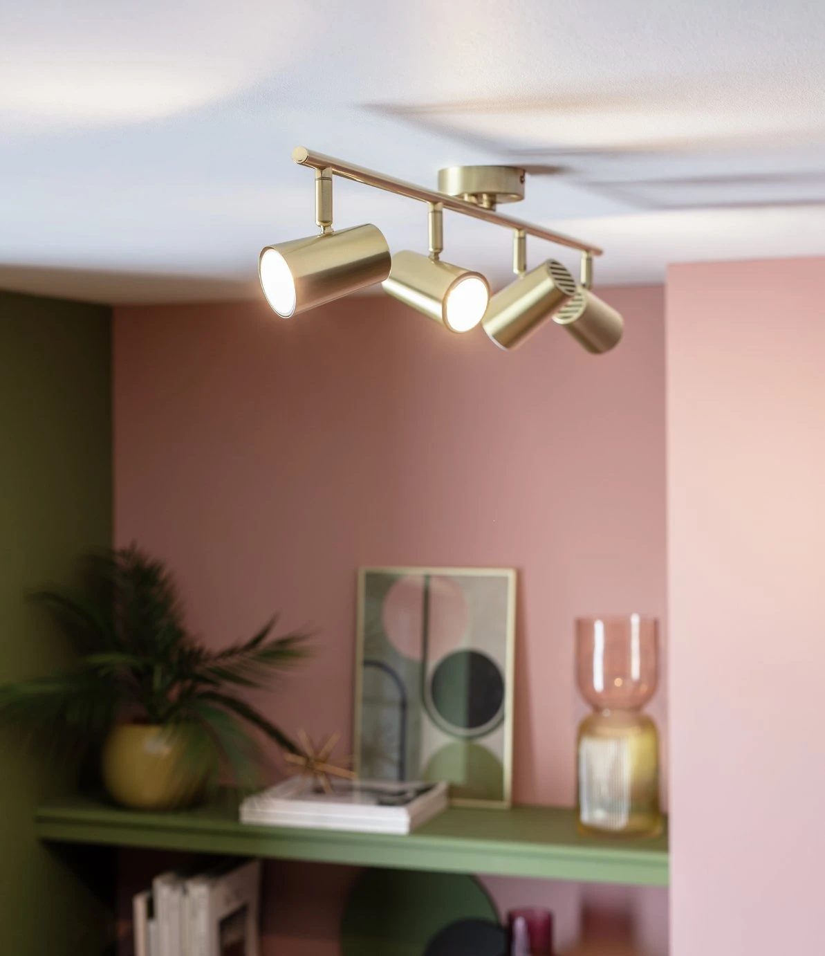 Habitat Este 4 Light Spot Light - Brass 3 Habitat Este 4 Light Spot Light - Brass