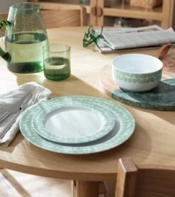 Habitat Scandi Decal 12 Piece Porcelain Dinner Set -Habitat 9634721 R Z001C
