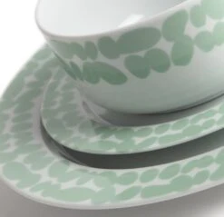 Habitat Scandi Decal 12 Piece Porcelain Dinner Set -Habitat 9634721 R Z005A