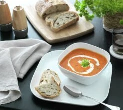 Habitat Riko Square 4 Piece Cereal Bowls - White -Habitat 9634790 R Z001C