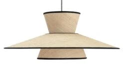 Habitat Otto 2 Tier Pendant Shade - Natural -Habitat 9636561 R Z002C