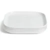 Habitat Riko Square 4 Piece Dinner Plates - White -Habitat 9637694 R Z001A