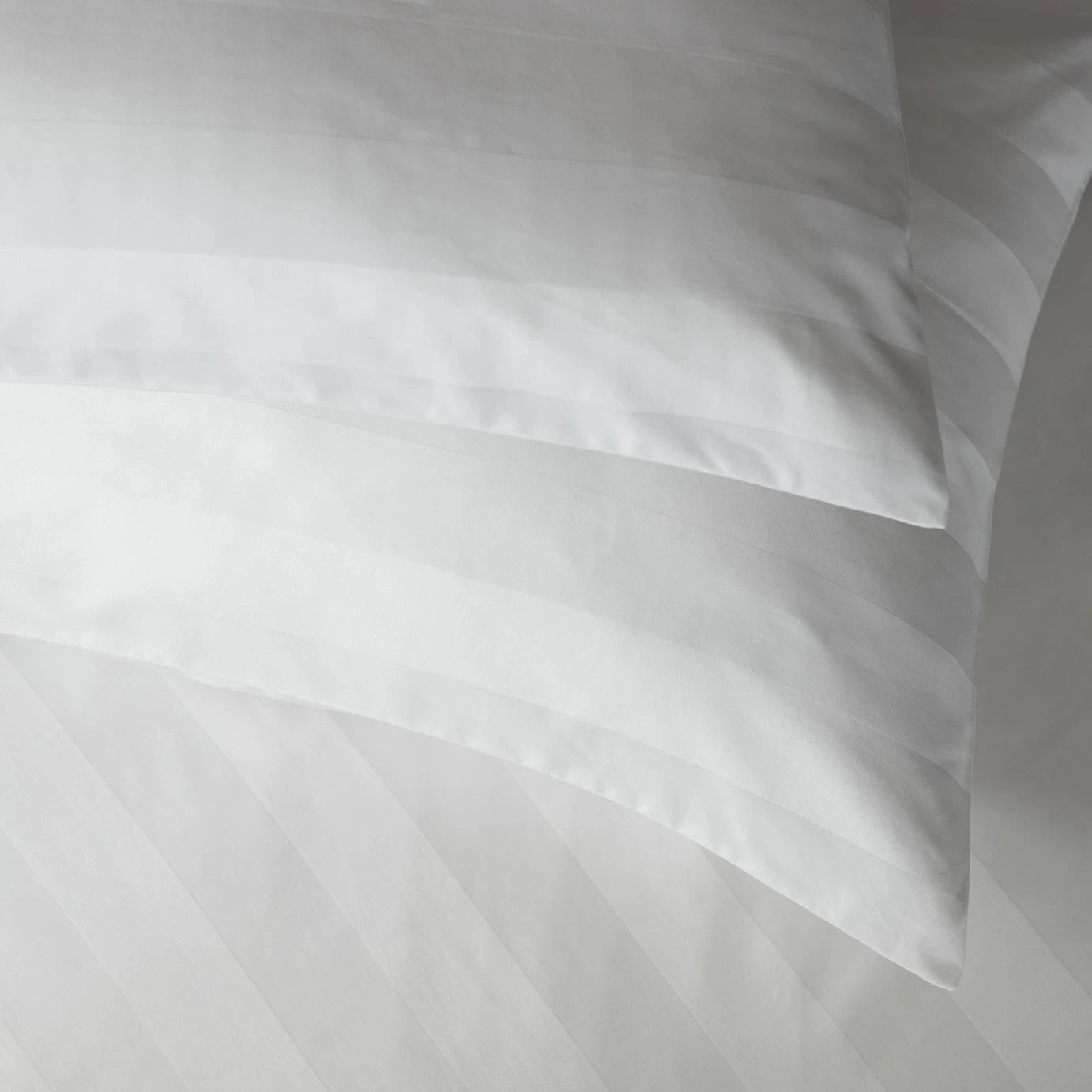 Habitat Cotton 400TC Sateen Stripe White Bedding Set -Double 5 Habitat Cotton 400TC Sateen Stripe White Bedding Set -Double - Image 4