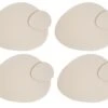 Habitat Set Of 4 Faux Leather Pebble Placemats And Coasters -Habitat 9652923 R Z001A