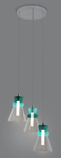 Habitat Vivian Glass 3 Light LED Ceiling Light - Green 14 Habitat Vivian Glass 3 Light LED Ceiling Light - Green -Habitat 9656125 R Z002C