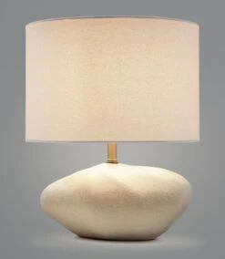 Habitat Ima Pebble Table Lamp - White -Habitat 9669954 R Z002C